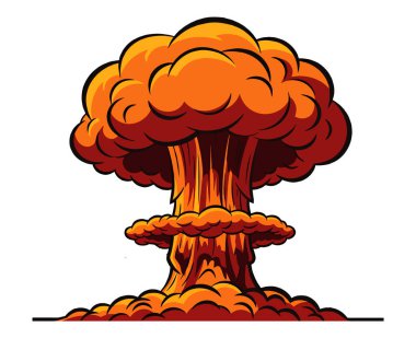 Ateşli Nükleer Patlayıcı Mantar Bulutu Yoğun Yıkım ve Kaos Yarattı