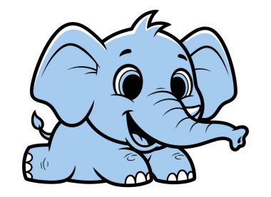 Şirin Bebek Fil Yerde Yuvarlanıyor