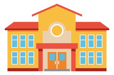 Öğrenme ve büyümeyi sembolize eden canlı bir eğitim kurumunun tasviri