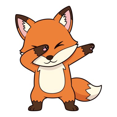 Sevimli Tilki Karakteri Popüler Dab Dans Hamlesini Yapıyor