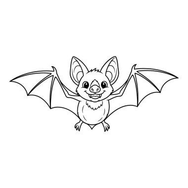 Sevimli Yarasa Çizgi Filmi Uçmak İçin Kanatlarını Açıyor