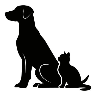 Sadık köpek dostu ve zarif kedi yoldaşı yan yana