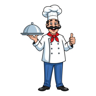 Uzman Şef Lezzetli Yemek Sunumunu Baş Parmakla Sunar