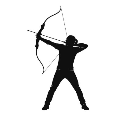 Okçuluk Rekabet Eğitimi İçin Ok ve Yay ile Spor Silüeti Hedefliyor