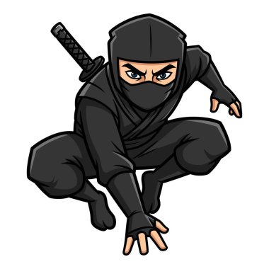 Kara Vitesli Sinsi Suikastçi Kılıçla Harekete Hazır