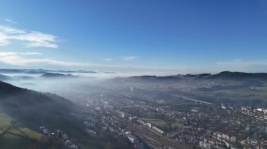 Dağların güzel manzarası