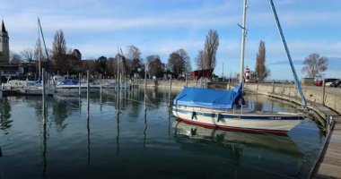 İsveç Romanshorn Video 8k 'taki Stockholm şehri manzarası