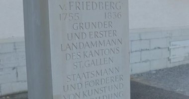 St.Gallen 'deki eski kasabanın İsviçre manzarası.