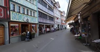 İsviçre 'deki appencel şehri manzarası