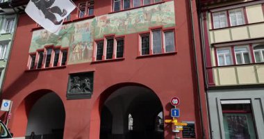 İsviçre 'deki appencel şehri manzarası