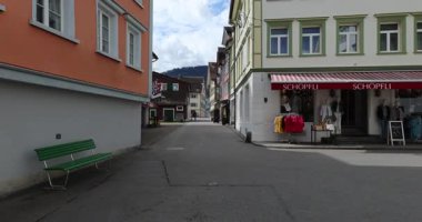 Appenzell 8k 'deki tren istasyonu.