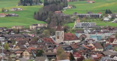 Appenzell 8k 'deki tren istasyonu.