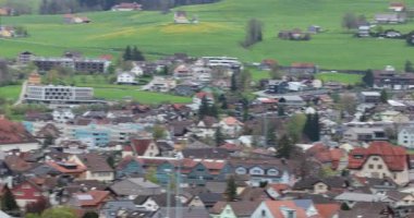 İsviçre 'deki appencel şehri manzarası