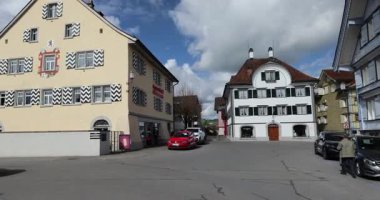 İsviçre 'deki appencel şehri manzarası