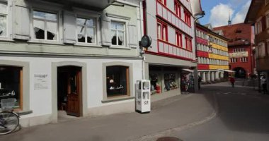 İsviçre 'deki appencel şehri manzarası