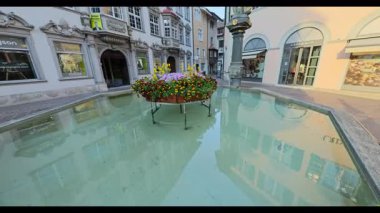 Parktaki nehri Schaffhausen 8k ultra HD