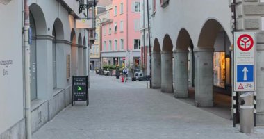 İsviçre 'deki St. Gallen caddeleri.