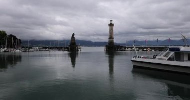 Lindau şehrinin görüntüsü 8k ultra hd 