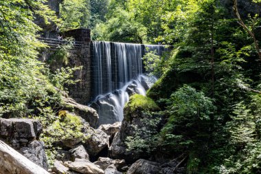 Ormanda şelale, güzel bir fotoğraf dijital fotoğraf Kobelach