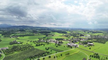 Güzel köyünün havadan görünümü