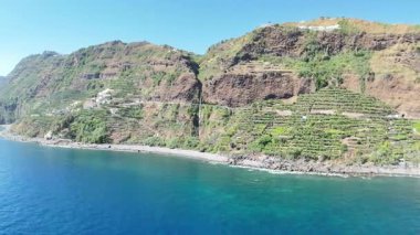 Madeira 'nın yukarısından hava görüntüsü