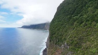 Madeira adasının insansız hava aracından görüntü