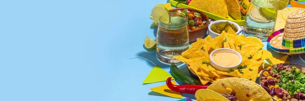 Cinco Mayo Party Essen Mexikanischer Urlaub Cinco Mayo Traditionelle Gerichte — Stockfoto