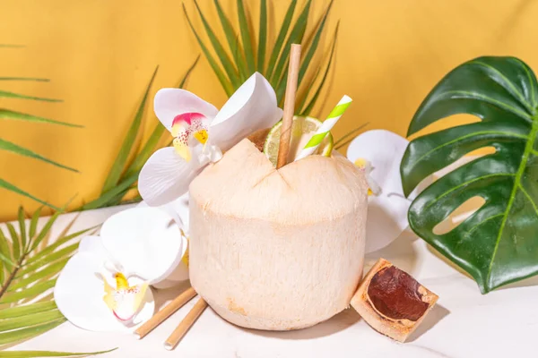 코코넛 칵테일이나 코코넛의 — 스톡 사진