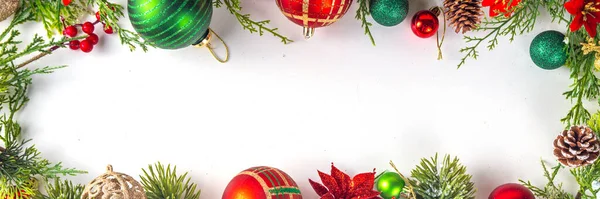 Wysokie Kolorowe Boże Narodzenie Nowy Rok Tle Gałęzi Choinki Świerk — Zdjęcie stockowe