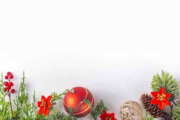 Wysokie Kolorowe Boże Narodzenie Nowy Rok Tle Gałęzi Choinki Świerk — Zdjęcie stockowe