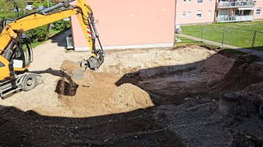 Kazı Kazma Vakfı: İnşaat Alanı, Toprak İşleri. Yüksek kalite fotoğraf