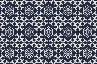 Etnik desensiz Ikat geometrik Hint stili. Kabile etnik yapısı. Aztek tarzında kusursuz çizgili desen. Hint, çingene ve Afrika halısı. Bohem.