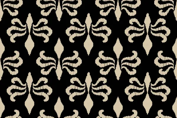 Etnik desensiz Ikat geometrik Hint stili. Kabile etnik yapısı. Aztek tarzında kusursuz çizgili desen. Hint, çingene ve Afrika halısı. Bohem.