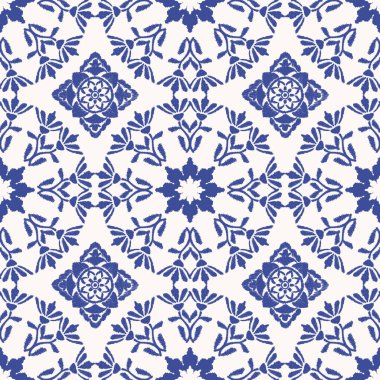 Saree Sarong Motifleri Ikat çiçek desenli desenli desenli işleme.ikat etnik doğu desenli gelenek. Doku, kumaş, giysi, ambalaj, dekorasyon için Ikat nakış tarzı.