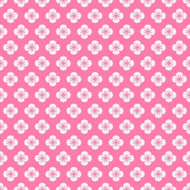 Pembe arka planda çiçek deseni. Çiçek pembesi desenli..