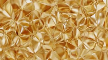 Geometrik Altın çokgen arkaplan döngüsü