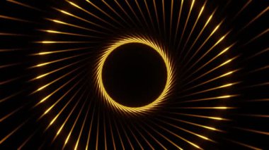 Soyut Altın Çember Çizgileri Geometrik Hareket Arkaplanı