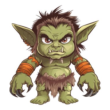 Goblin çizgi film karakteri çıkartması. Tehditkar Mavi Cin Canavar Çizgi Film Çizimi. Efsanevi Cin Tırmanışı. Keskin Dişli Cin çizgi filmi. Fantezi ve Oyun Tasarımları İçin Kızgın Trol Karakteri