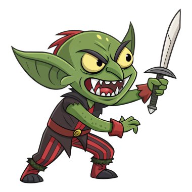 Goblin çizgi film karakteri çıkartması. Tehditkar Mavi Cin Canavar Çizgi Film Çizimi. Efsanevi Cin Tırmanışı. Keskin Dişli Cin çizgi filmi. Fantezi ve Oyun Tasarımları İçin Kızgın Trol Karakteri