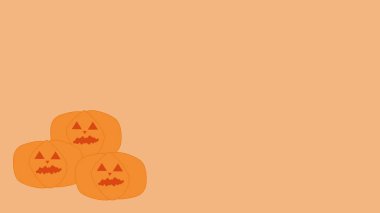 Fotokopi alanı olan balkabağının Cadılar Bayramı arkaplan çizimi