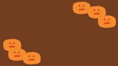 Fotokopi alanı olan balkabağının Cadılar Bayramı arkaplan çizimi