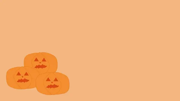 Fotokopi alanı olan balkabağının Cadılar Bayramı arkaplan çizimi