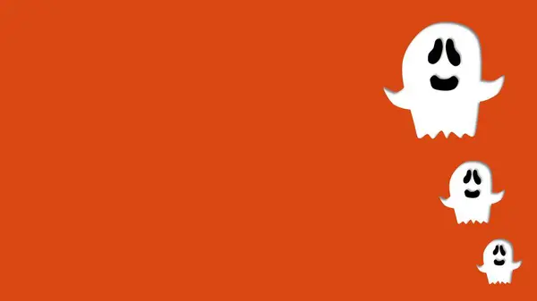 Fotokopi alanı olan hayaletin Cadılar Bayramı arkaplan çizimi