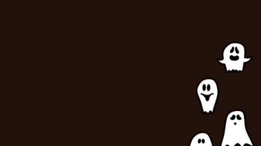 Hayalet animasyonuyla cadılar bayramı animasyonu