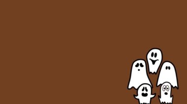 Hayalet animasyonuyla cadılar bayramı animasyonu