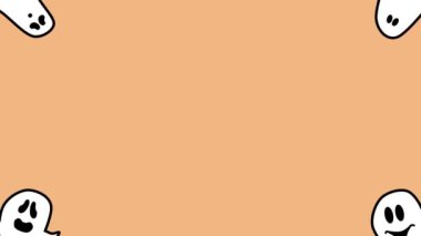 Hayalet animasyonuyla cadılar bayramı animasyonu