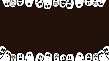 Hayalet animasyonuyla cadılar bayramı animasyonu