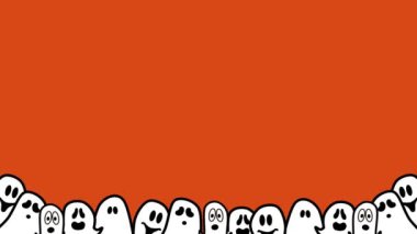 Hayalet animasyonuyla cadılar bayramı animasyonu