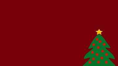 Fotokopi alanı ile parıldayan Noel ağacı animasyonunun Noel arkaplanı çizimi