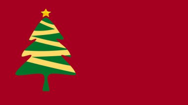 Fotokopi alanı ile parıldayan Noel ağacı animasyonunun Noel arkaplanı çizimi